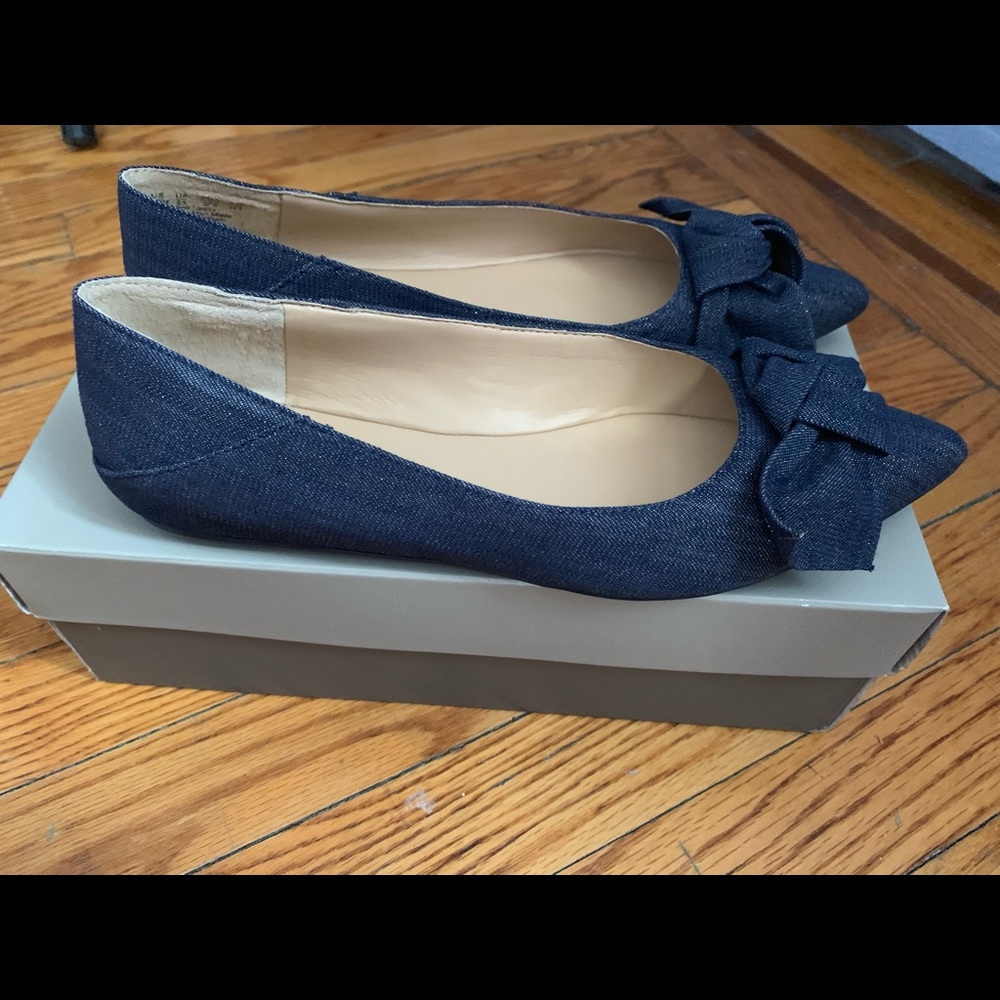Franco sarto denim flats